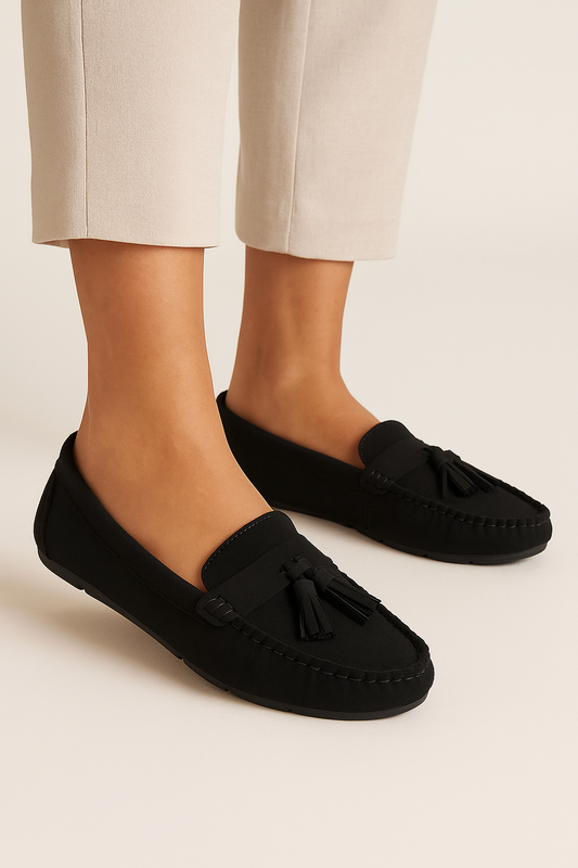 Bellaria Suede Luna loafers - Black
