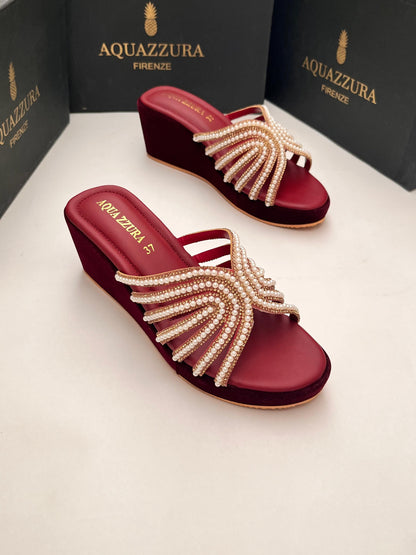 CROSS WEDGE - Maroon