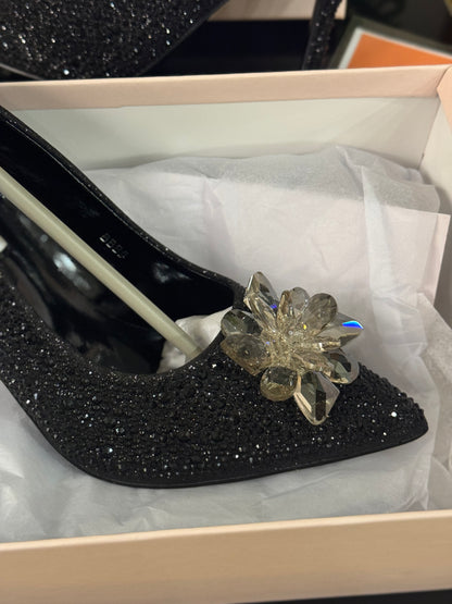 JIMMY CHO GODIVA HEEL - BLACK