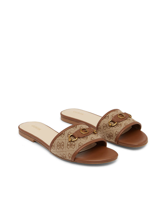 BELLARIA GUEESS FLATS - BROWN