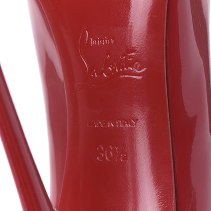 LOUBOUTIN PATENT HEEL - RED