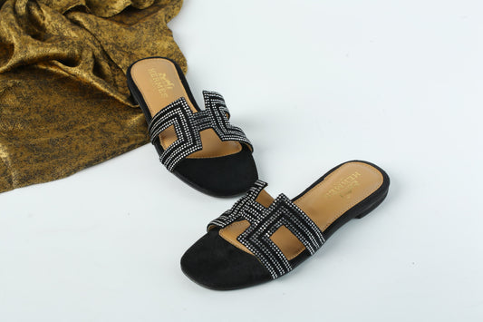 BELLARIA VINTAGE FLATS - BLACK