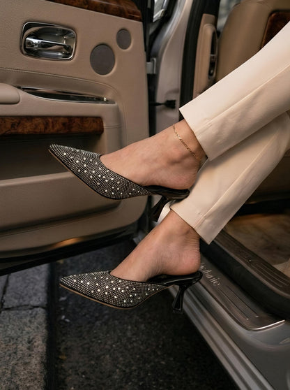 Glim Kitten Heel - Black