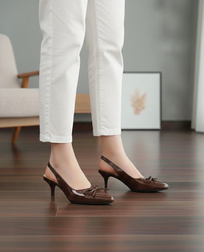 SIENNA STELLATO HEEL - Brown