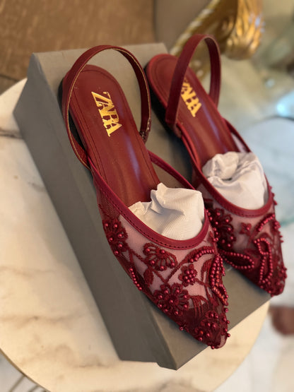 Viked Pumps - Maroon