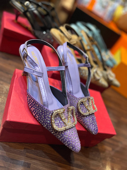 BELLARIA VL SHIMMER HEEL  - LILAC