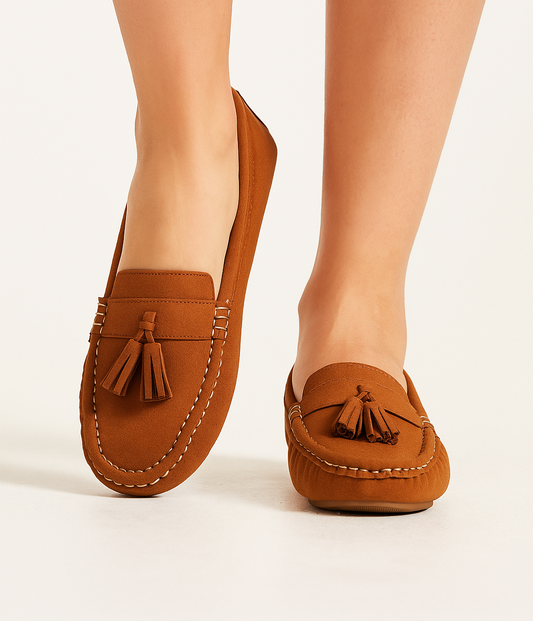 Bellaria Suede Luna loafers - Light Brown