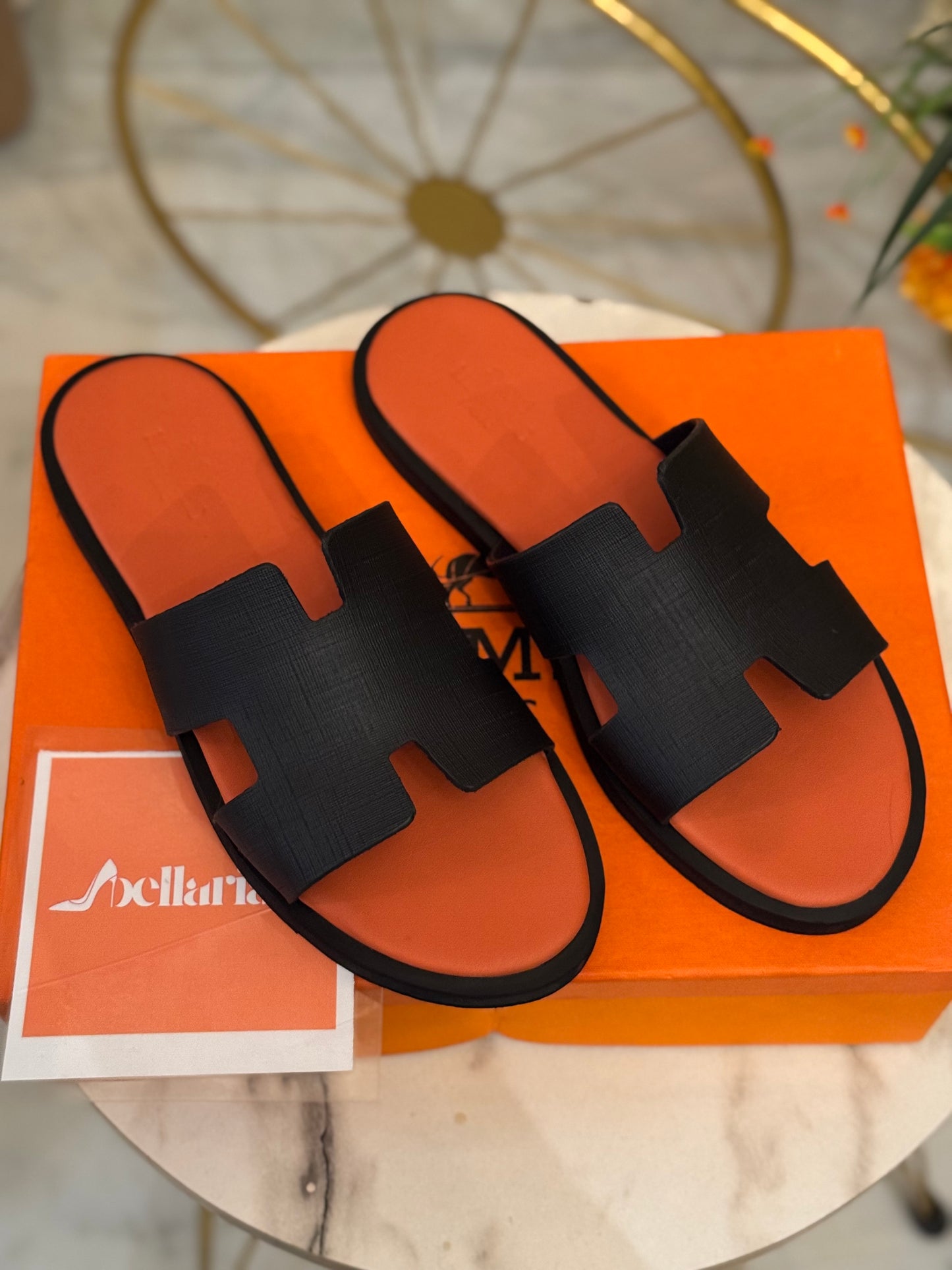 Hmes Izmir Women Sandals - Orange/black