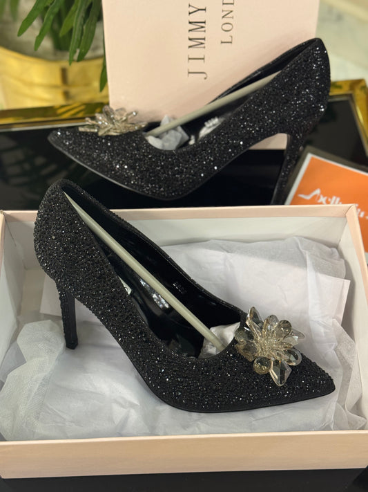 JIMMY CHO GODIVA HEEL - BLACK