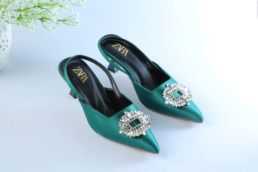 BELLARIA CELLA HEEL - SEA GREEN