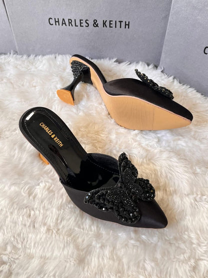 BELLARIA CHARLES HEEL - BLACK