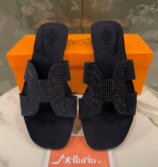 BELLARIA HENNA FLATS - Black