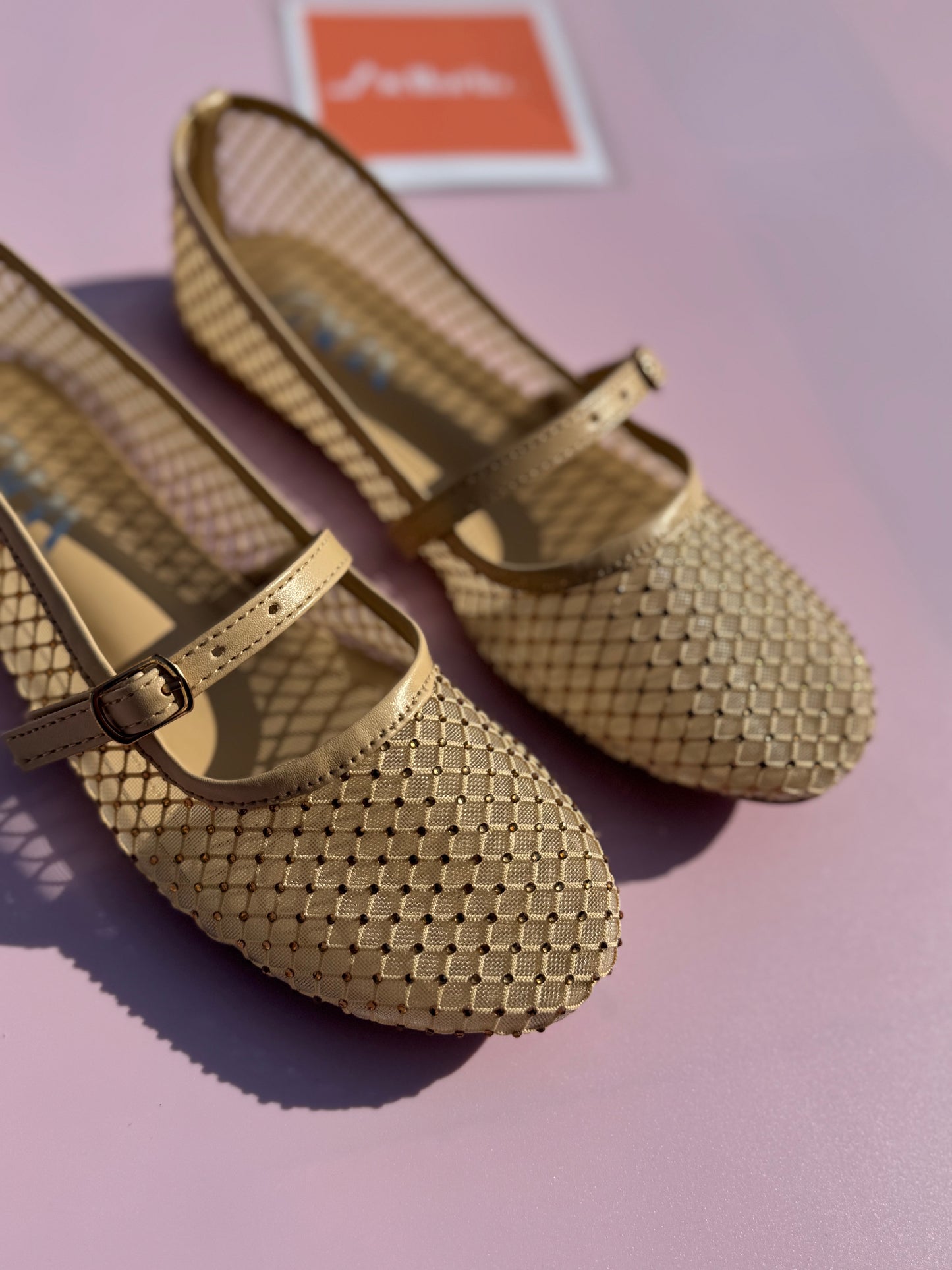 MARY JANE  STUDS - Beige