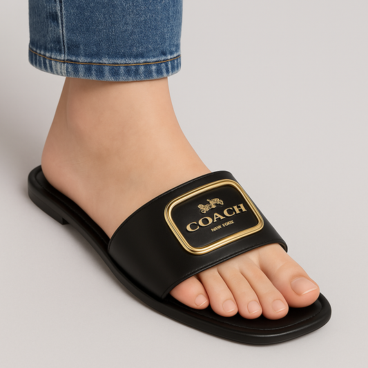 BELLARIA EVY SLIDES - BLACK