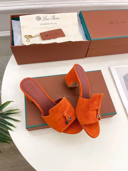 LORO PIA-NA CHARM SANDAL - RUST