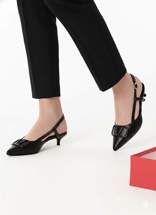VLTN SIGNATURE KITTEN HEEL