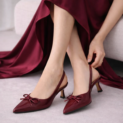 SIENNA STELLATO HEEL - Maroon