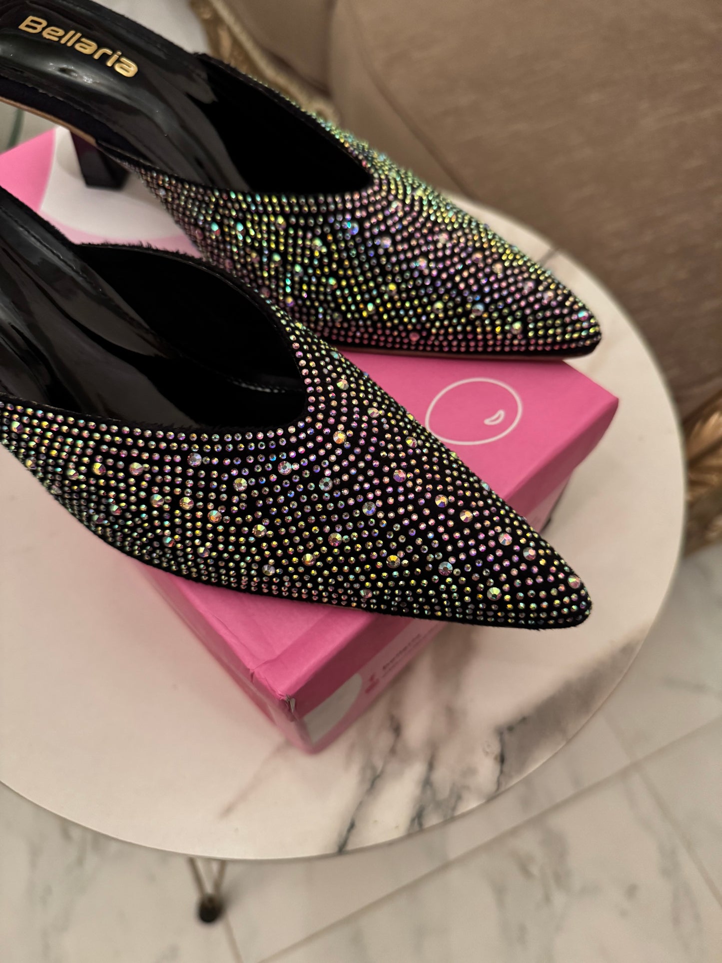 Glim Kitten Heel - Black