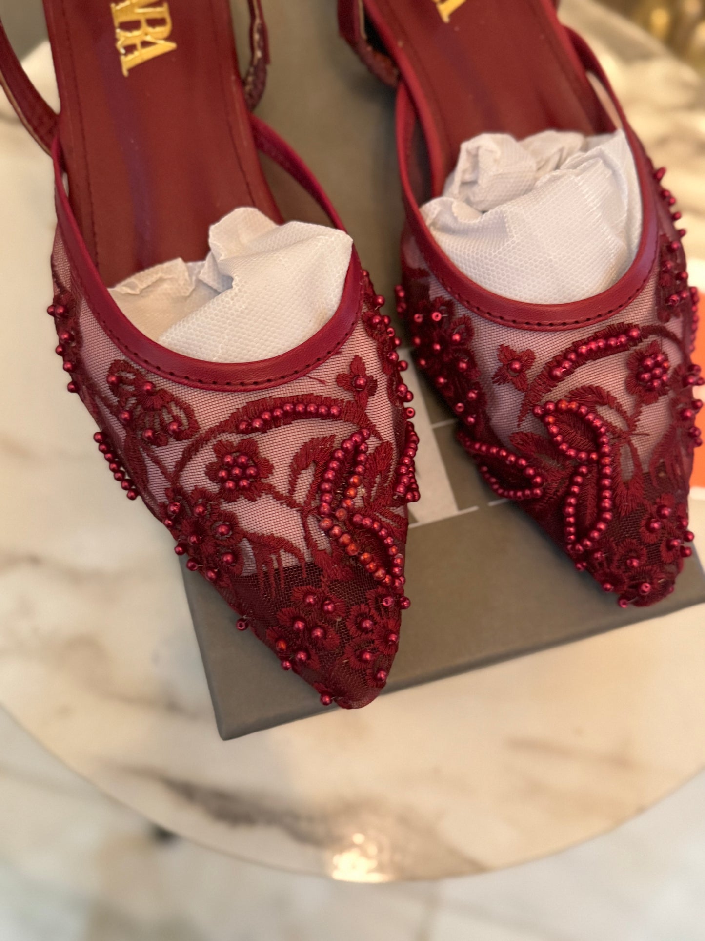 Viked Pumps - Maroon