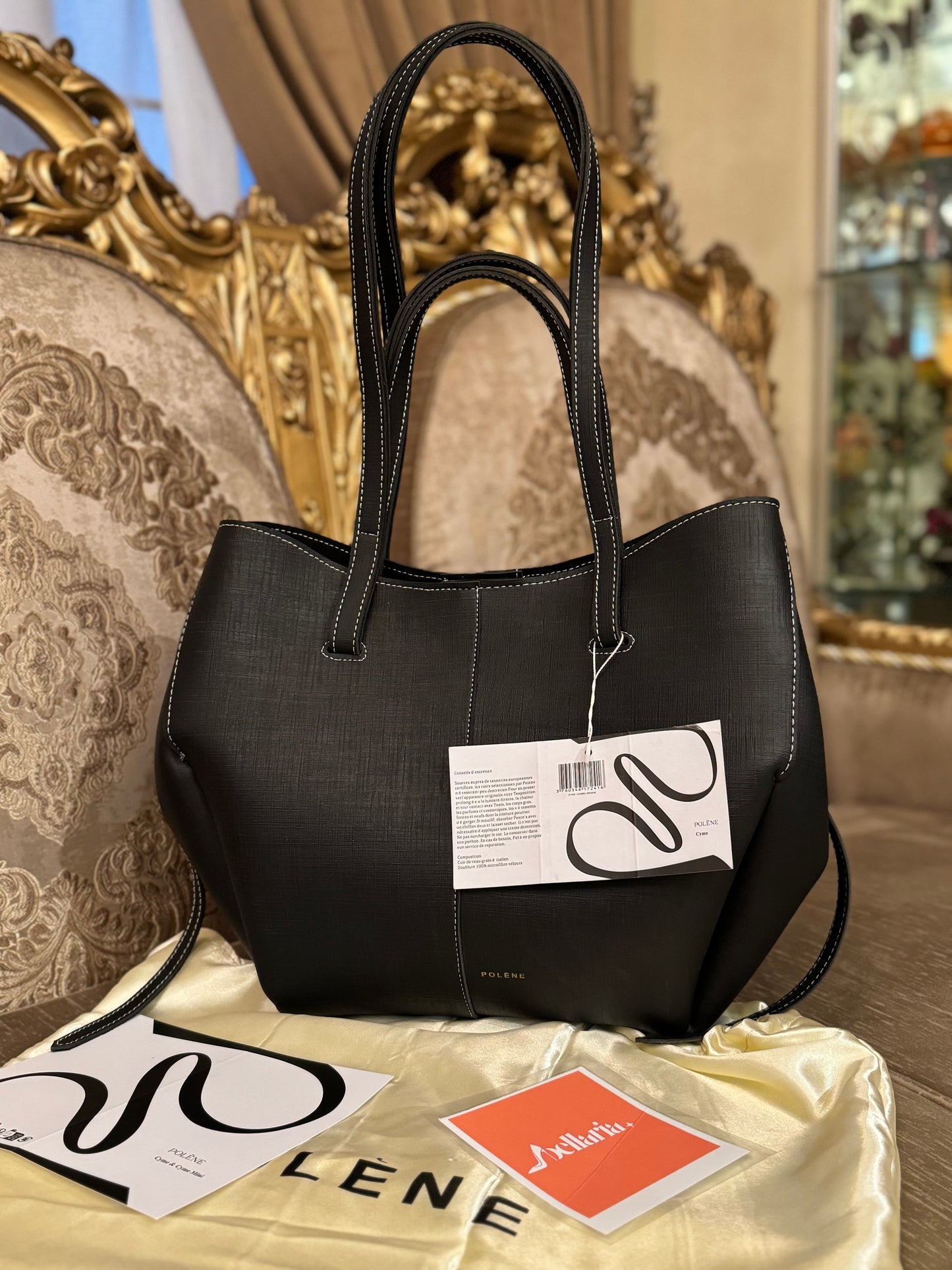 Poleene Cyme Tote bag - Black