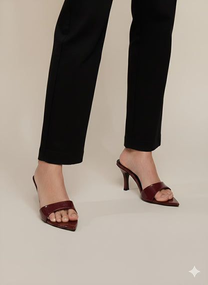 NOIRA HEEL - MAROON