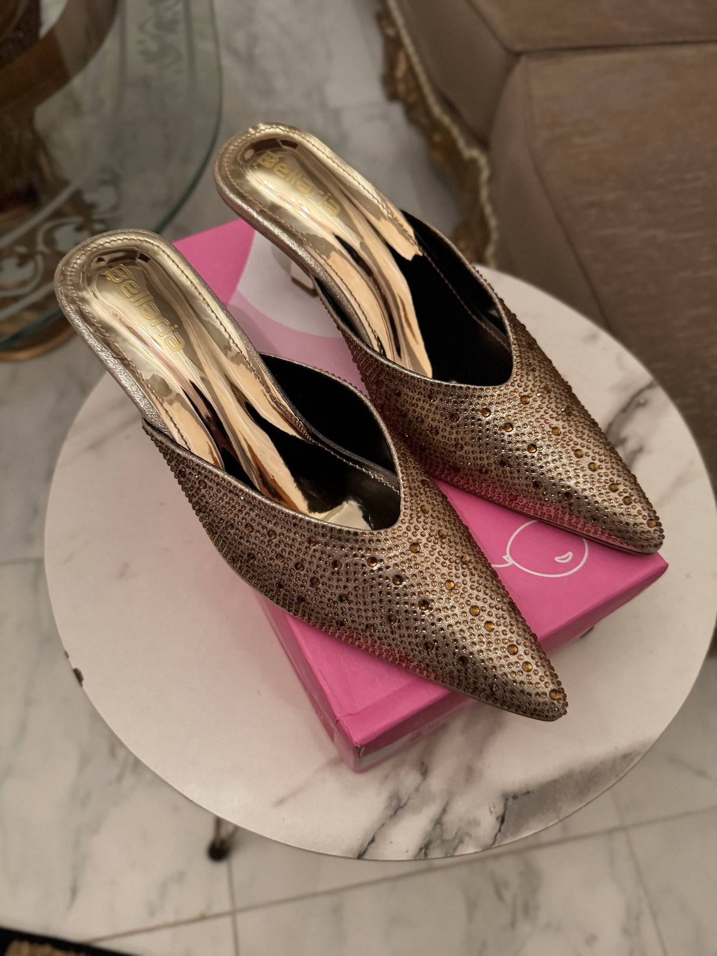 Glim Kitten Heel - Golden