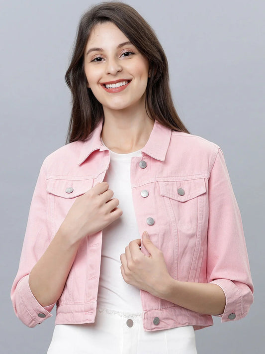 DENIM MUSE WOMEN JACKET - PINK