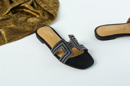 BELLARIA VINTAGE FLATS - BLACK