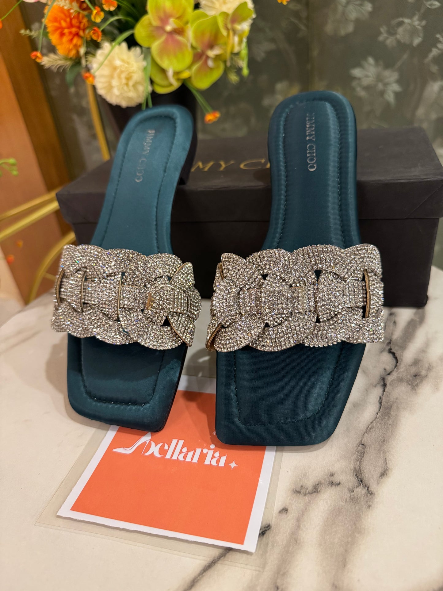 BELLARIA LATIN FLATS - SEAGREEN