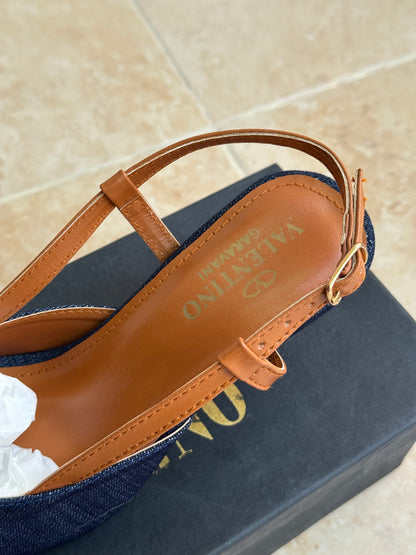 VLT LUNA BLUE DENIM HEEL