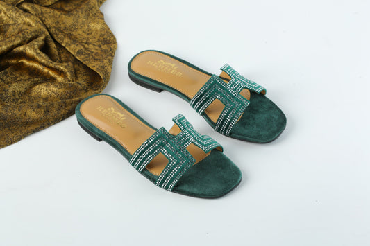 BELLARIA VINTAGE FLATS - GREEN