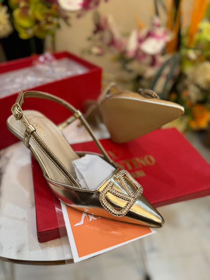 VLTN STARLET HEEL - GOLD (premium batch) 2.5 inches heel