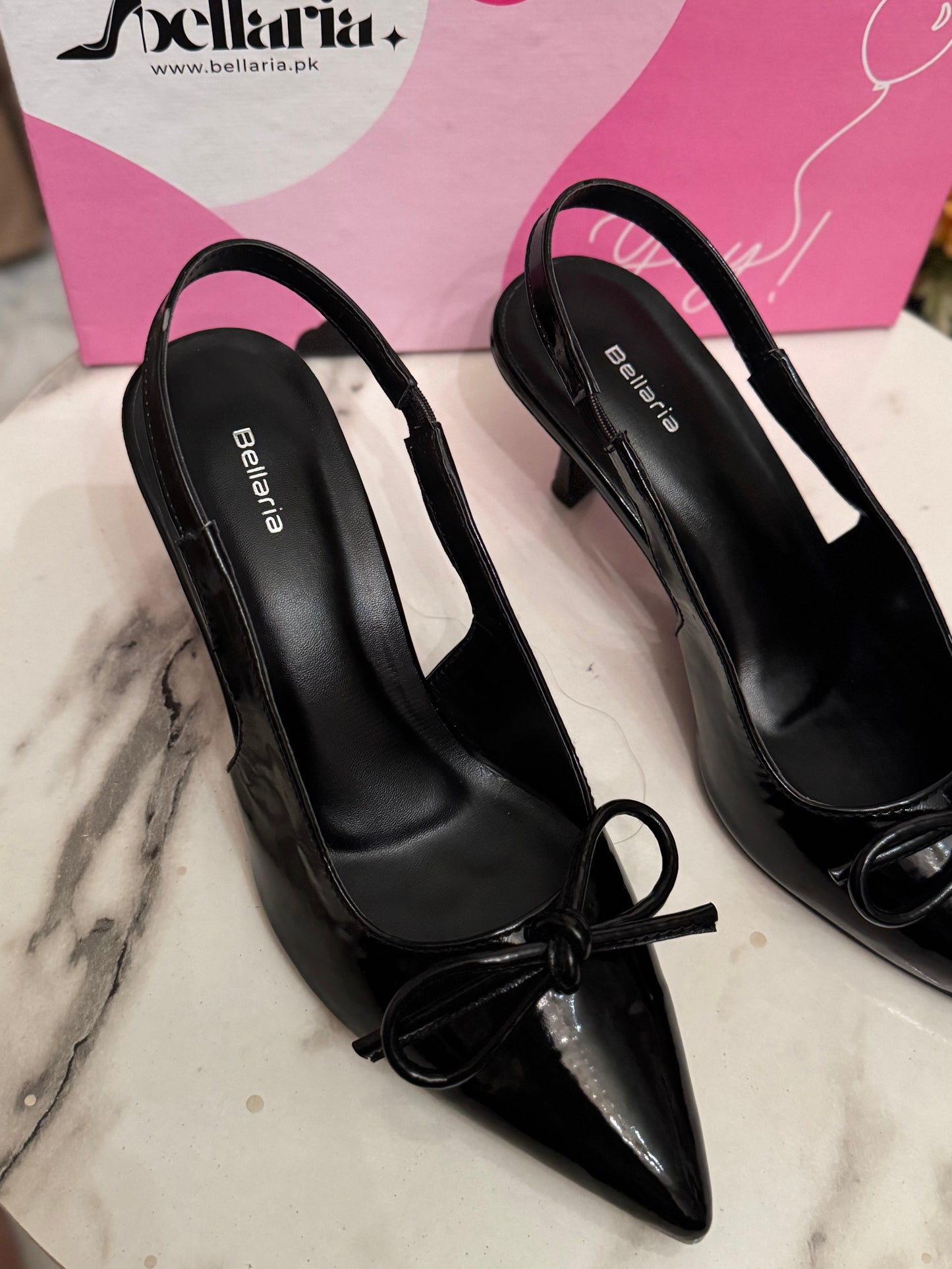 SIENNA STELLATO HEEL - Black