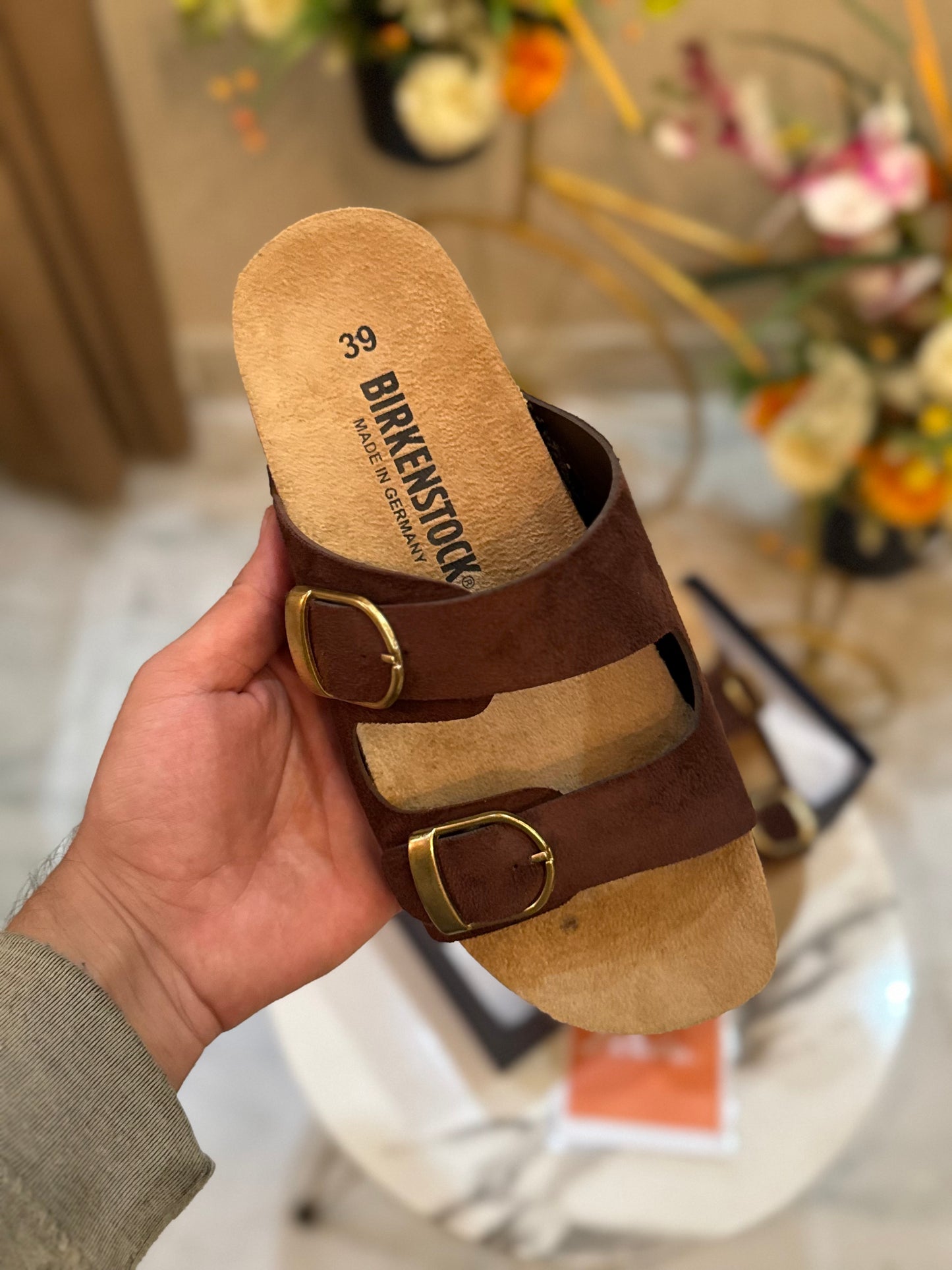 WOMEN BERKIN SANDALS - Brown