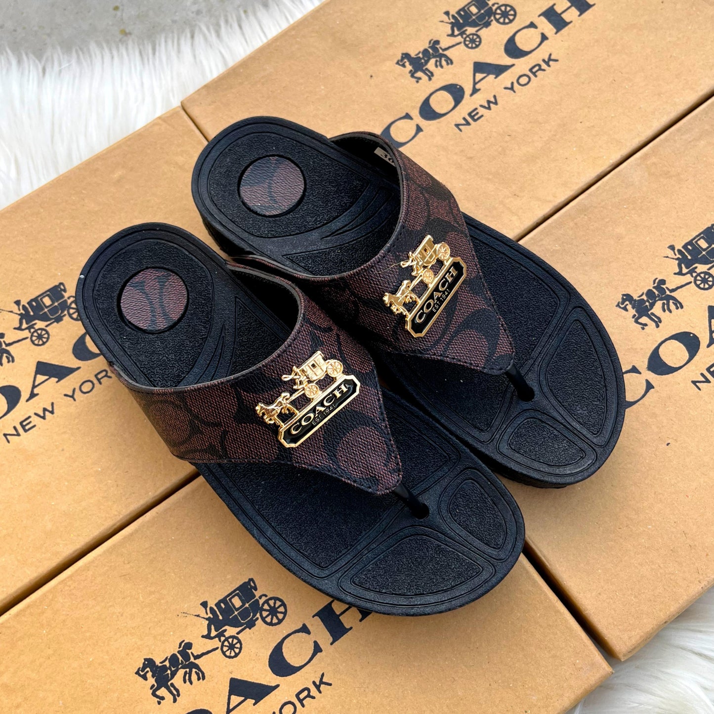 COACHH WEDGE - COFEE