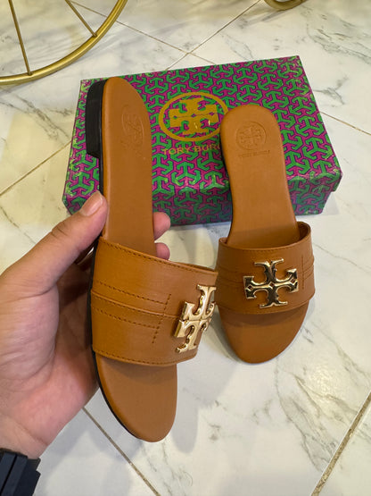 BELLARIA TB FLATS - Brown