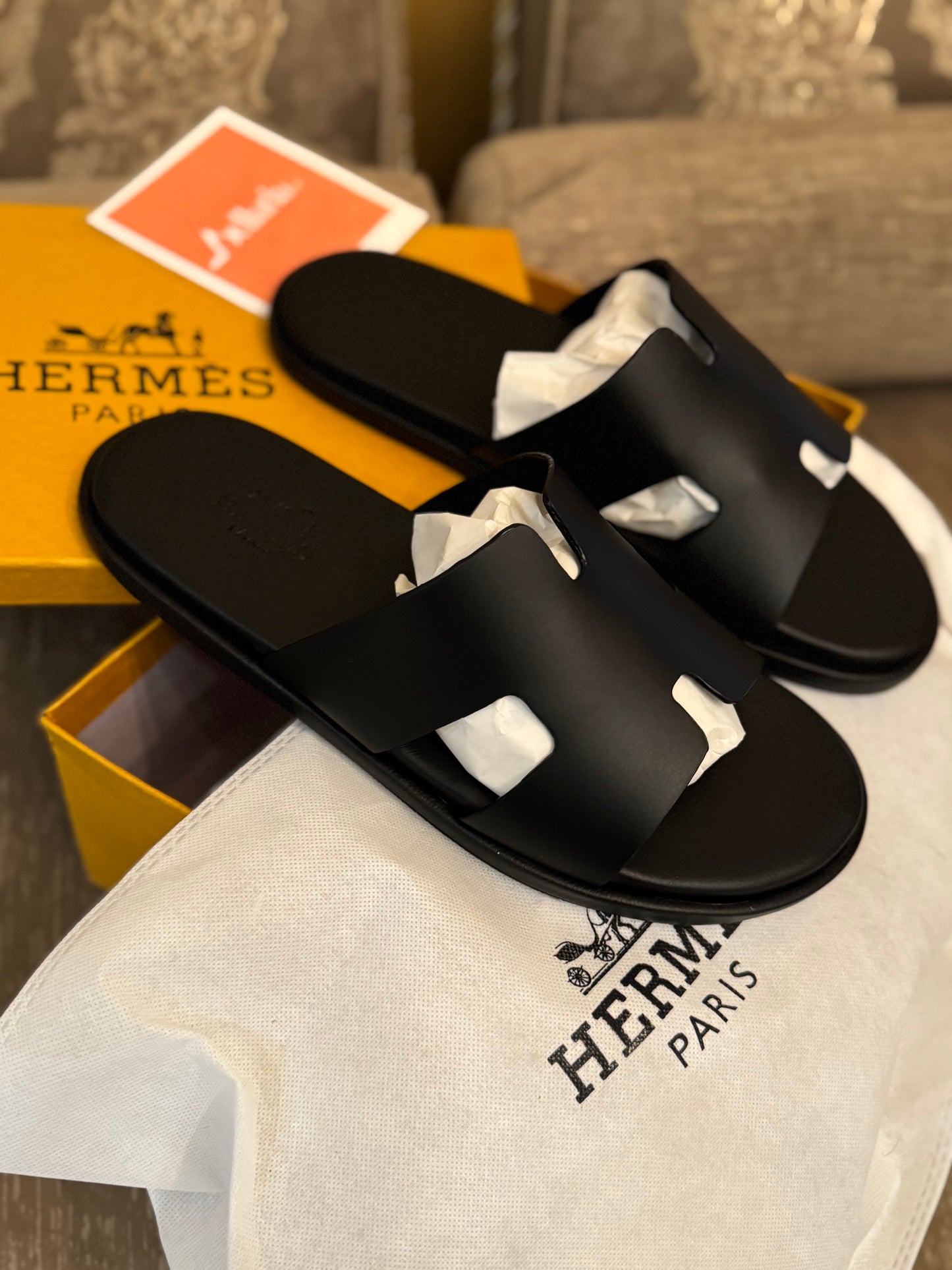 Hmes Izmir MEN’S Sandals - Black