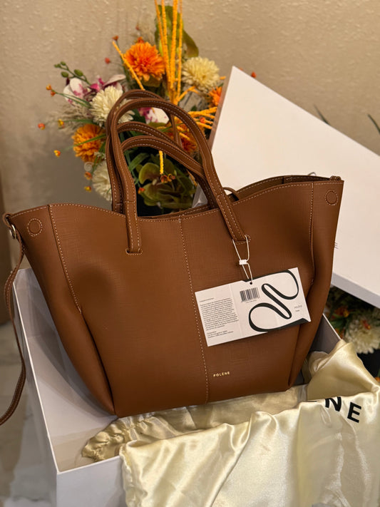 Poleene Cyme Tote bag with box - Brown