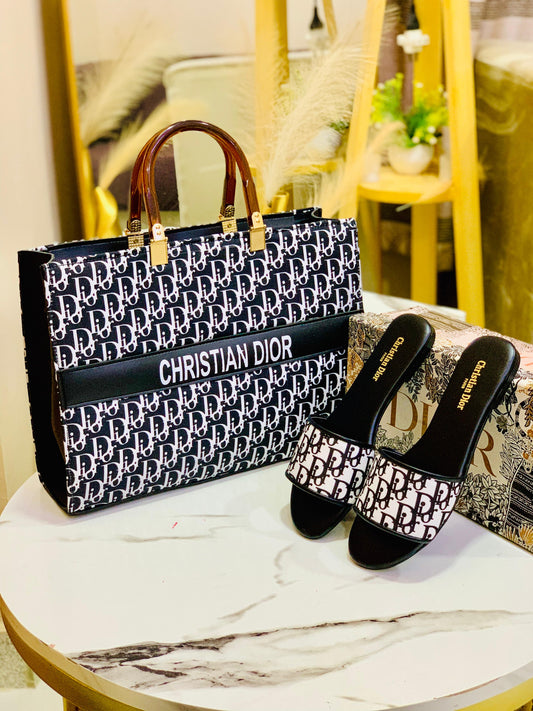 DIOOR COMBO - BAG AND SLIPPER