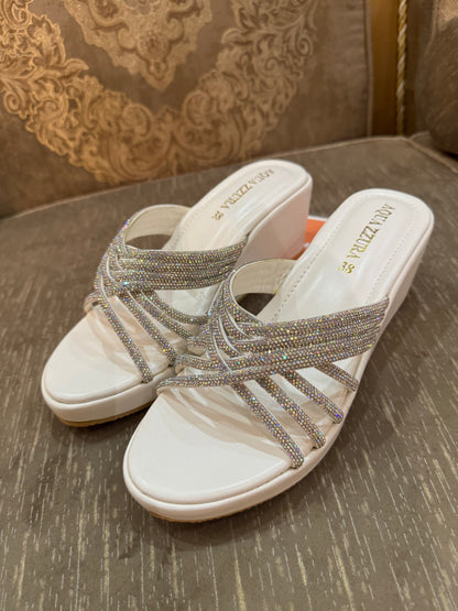 CRYSTAL WEDGE - White