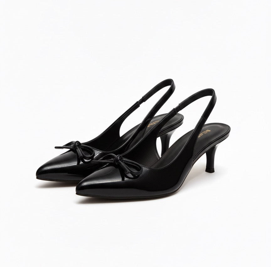SIENNA STELLATO HEEL - Black