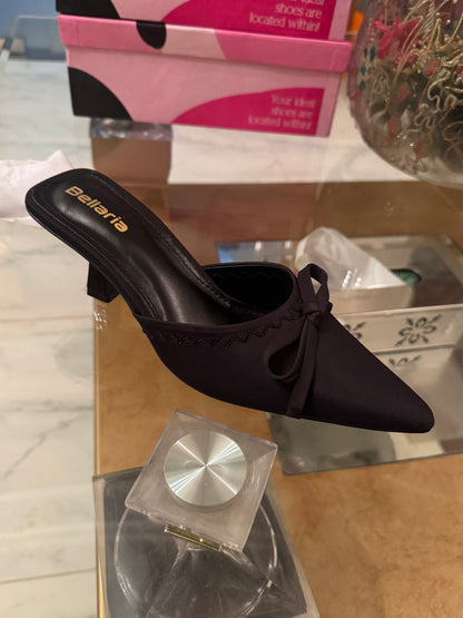 SERENA KITTEN HEEL - Black