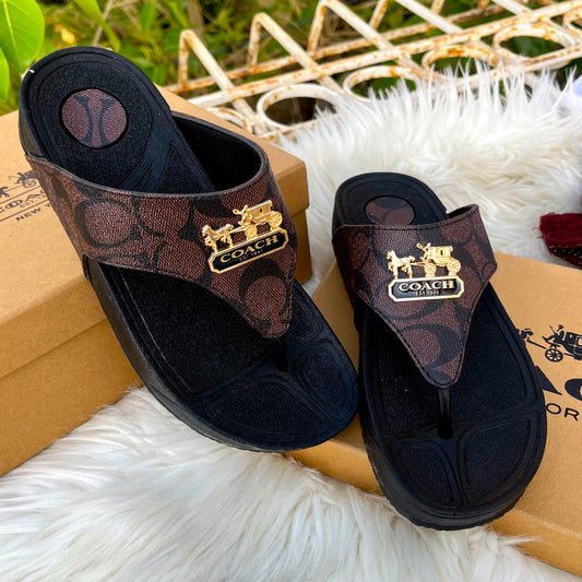 COACHH WEDGE - COFEE