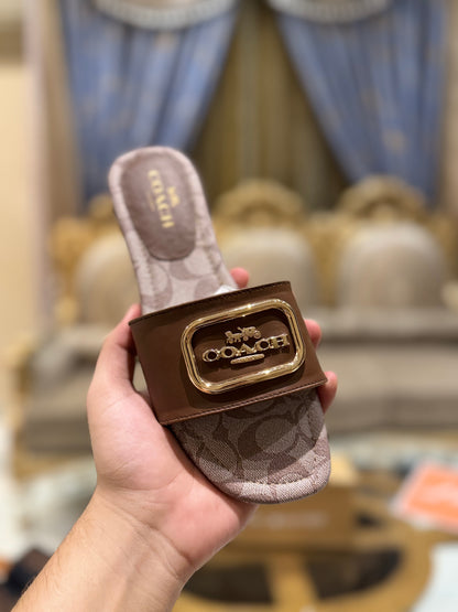 BELLARIA EVY SLIDES - MONOGRAM