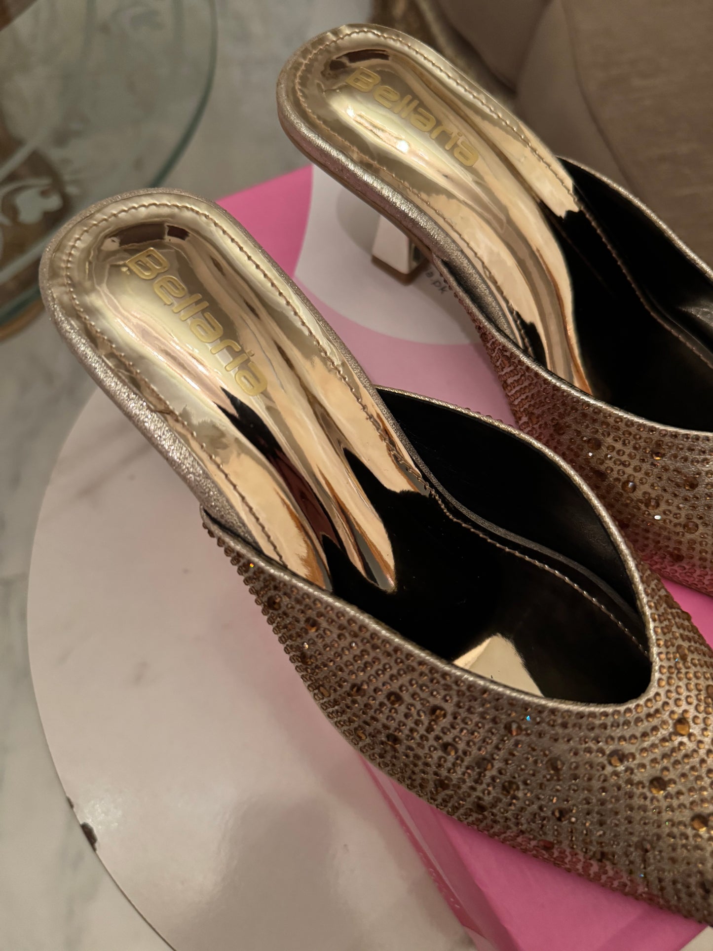 Glim Kitten Heel - Golden