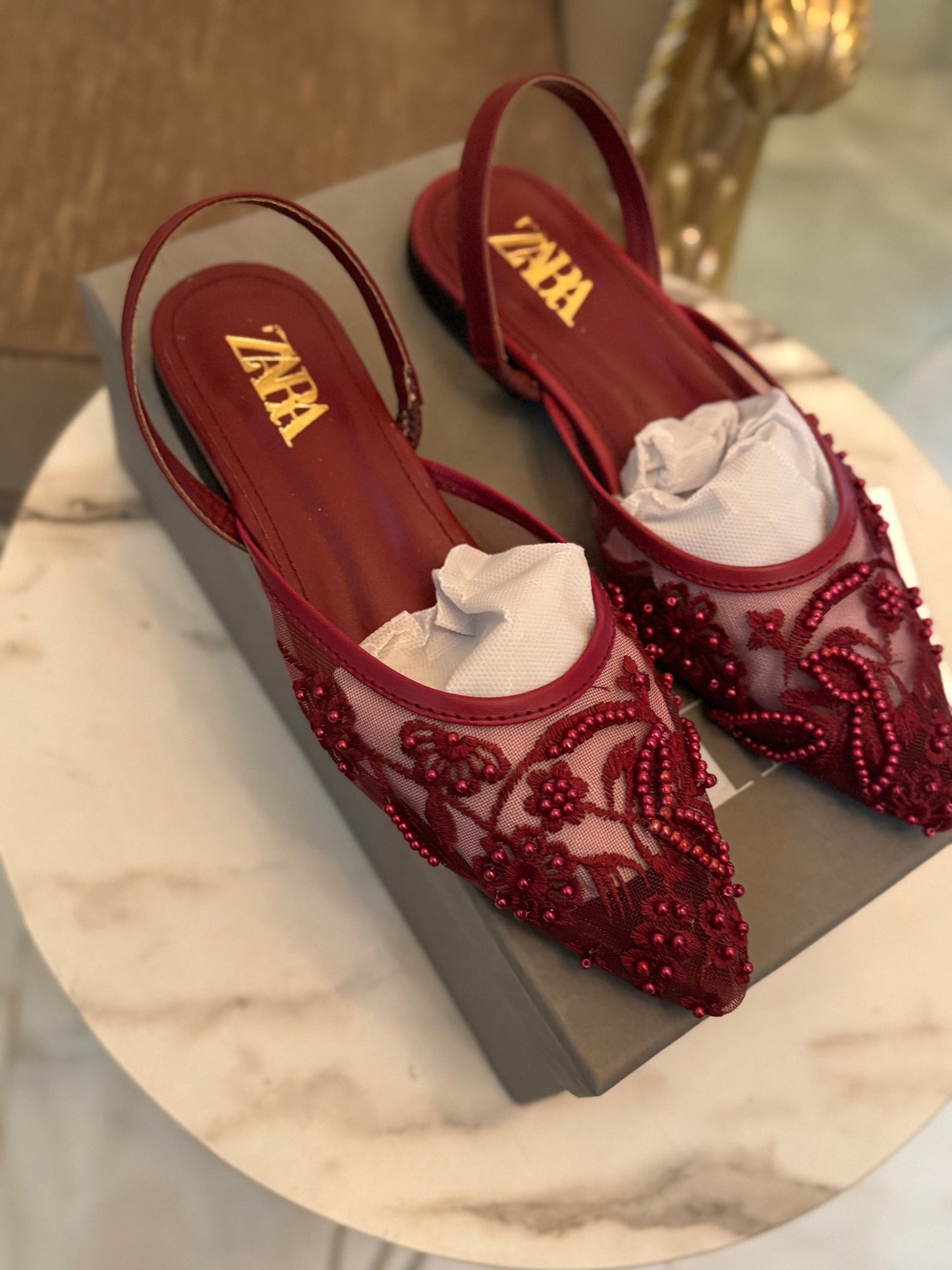 Viked Pumps - Maroon