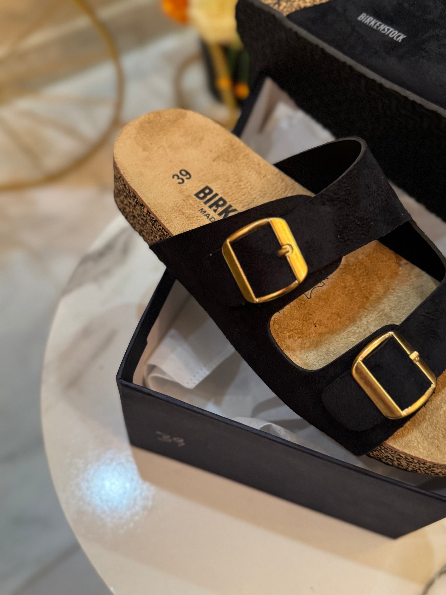 WOMEN BERKIN SANDALS - Black