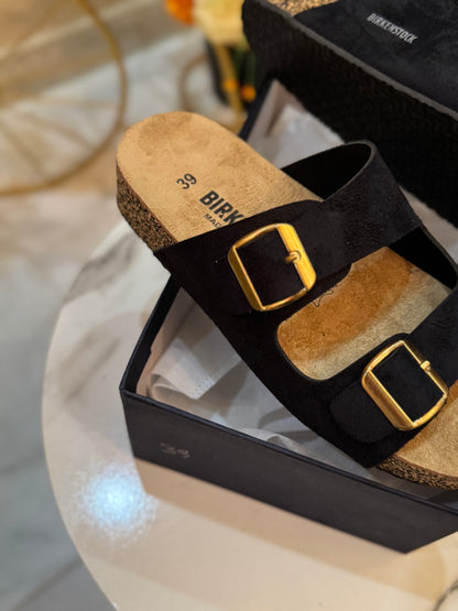 WOMEN BERKIN SANDALS - Black