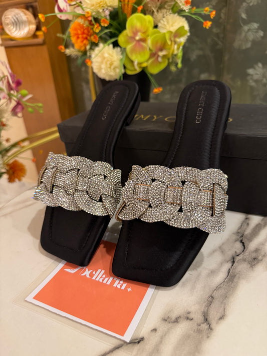 BELLARIA LATIN FLATS - BLACK