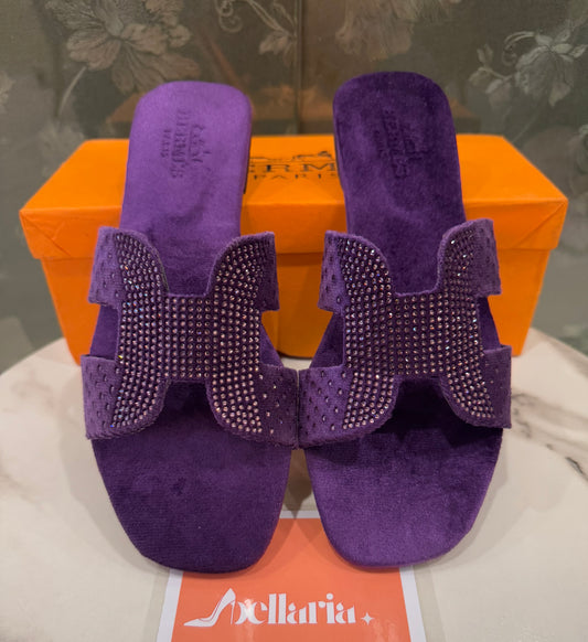 BELLARIA HENNA FLATS - PURPLE